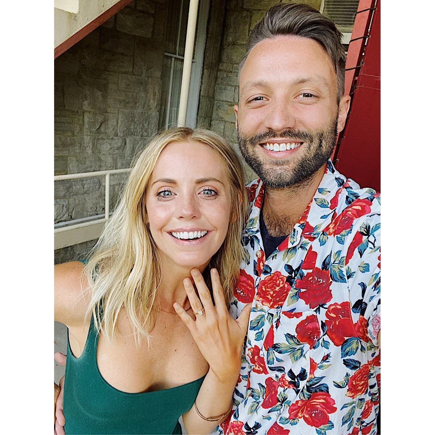 So glad no one recorded the proposal because both of us?...absolute wrecks. haha