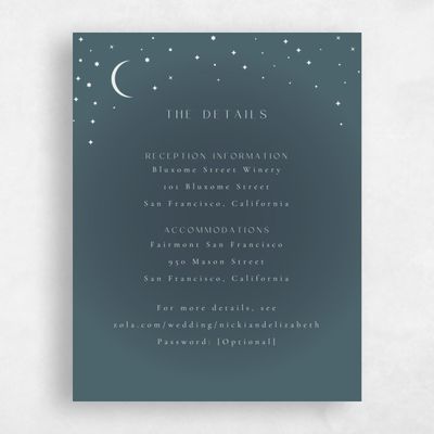 Deep Blue Spruce Wedding Enclosure - Cosima