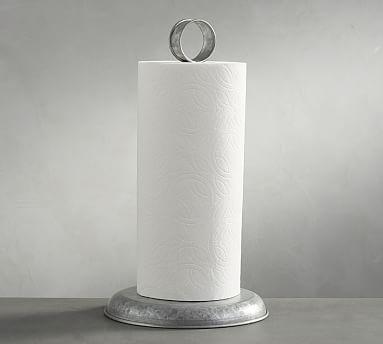 Galvanized Metal Paper Towel Holder