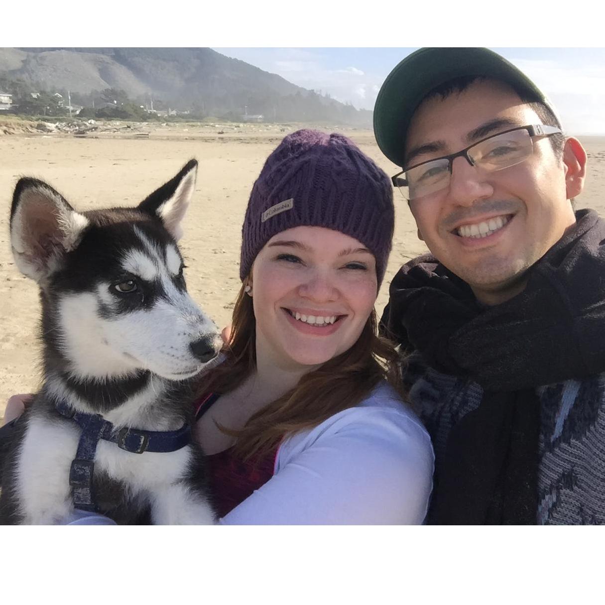 Family camping trip at the beach. Oct. 2017.