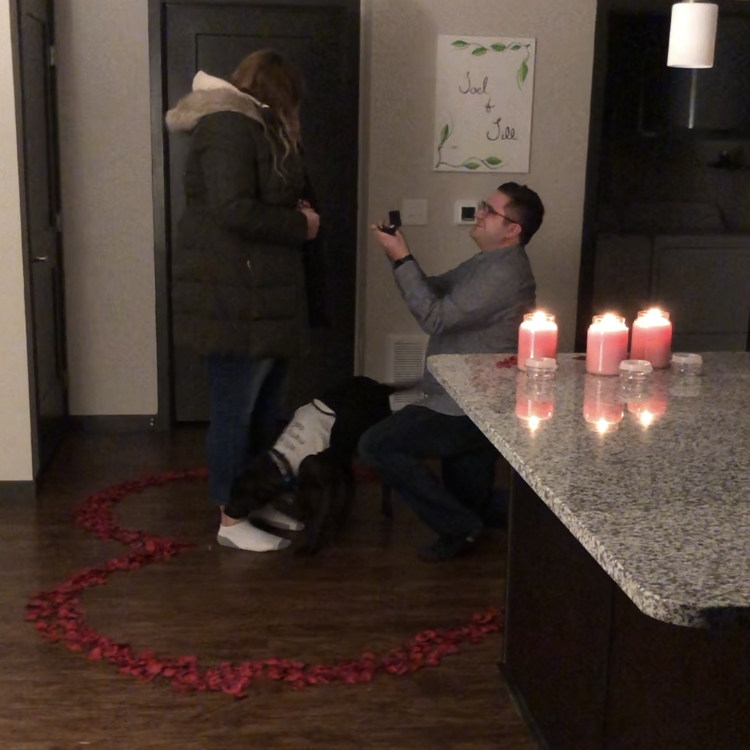 The moment Blue and Joel asked.