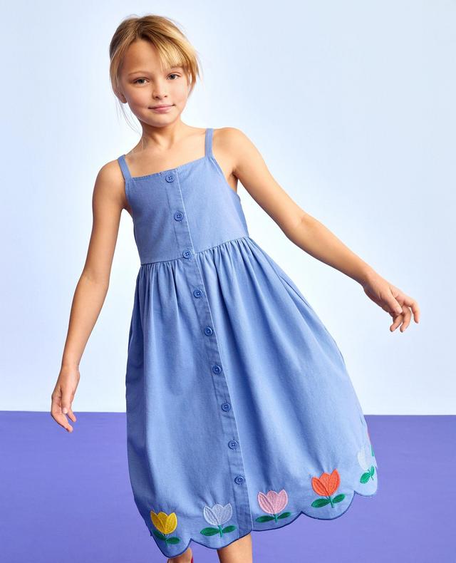 Sleeveless Linen Tulip Midi Dress with Pockets