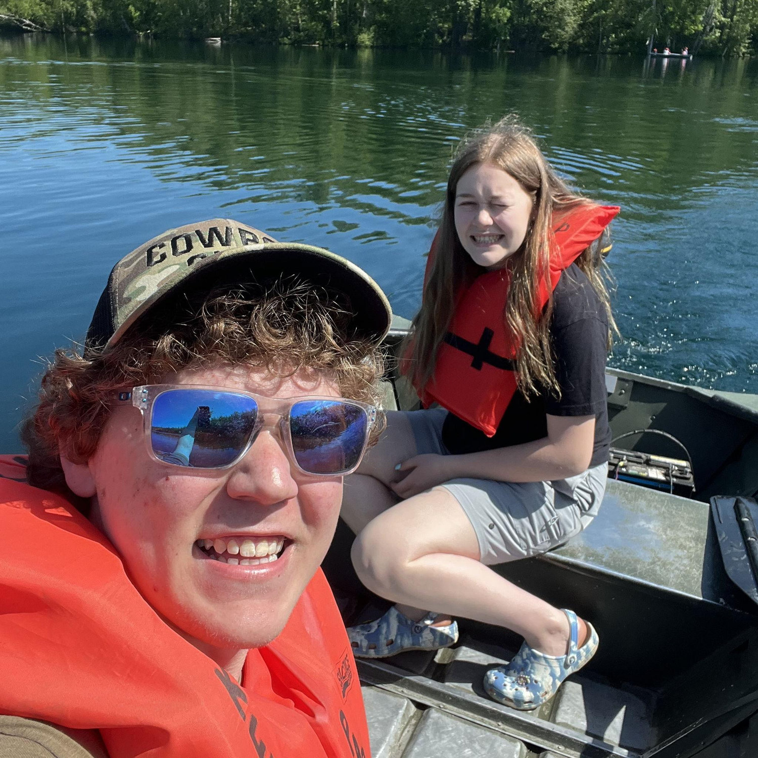 Kepler park camping trip boat ride.