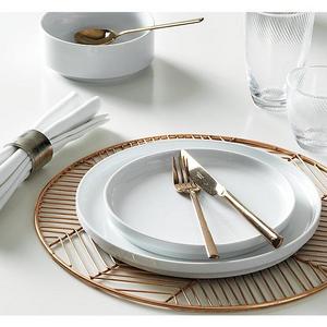 Modern Geometric Copper Placemats (Set of 12)