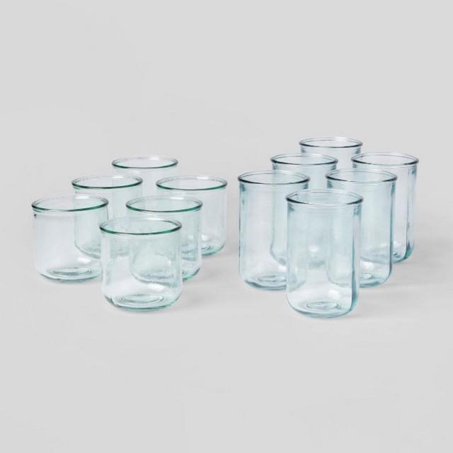 12pc Glass Potomac Double Old-Fashioned Assorted Tumbler Set - Threshold™