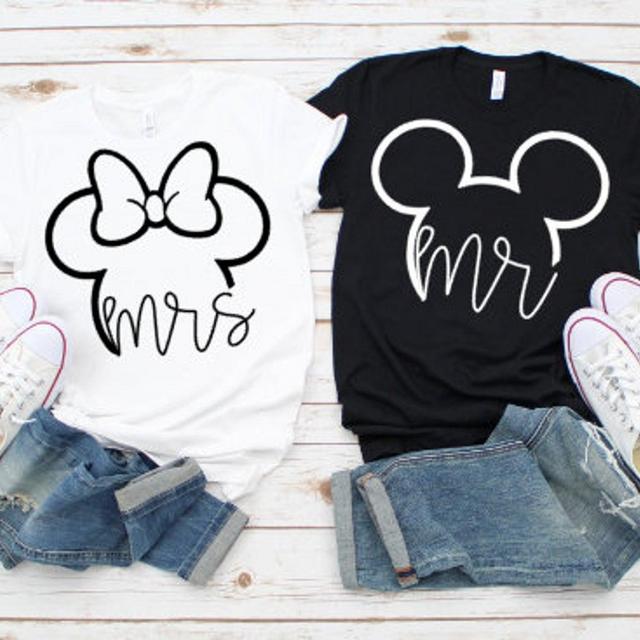 Mr. Shirt;Mrs. Shirt; Wife; Husband; Honeymoon Shirt; Wedding Shirt; Mr & Mrs Tshirt; Bridal Shower Gift;Bride; Disney Shirt; Disney Couple