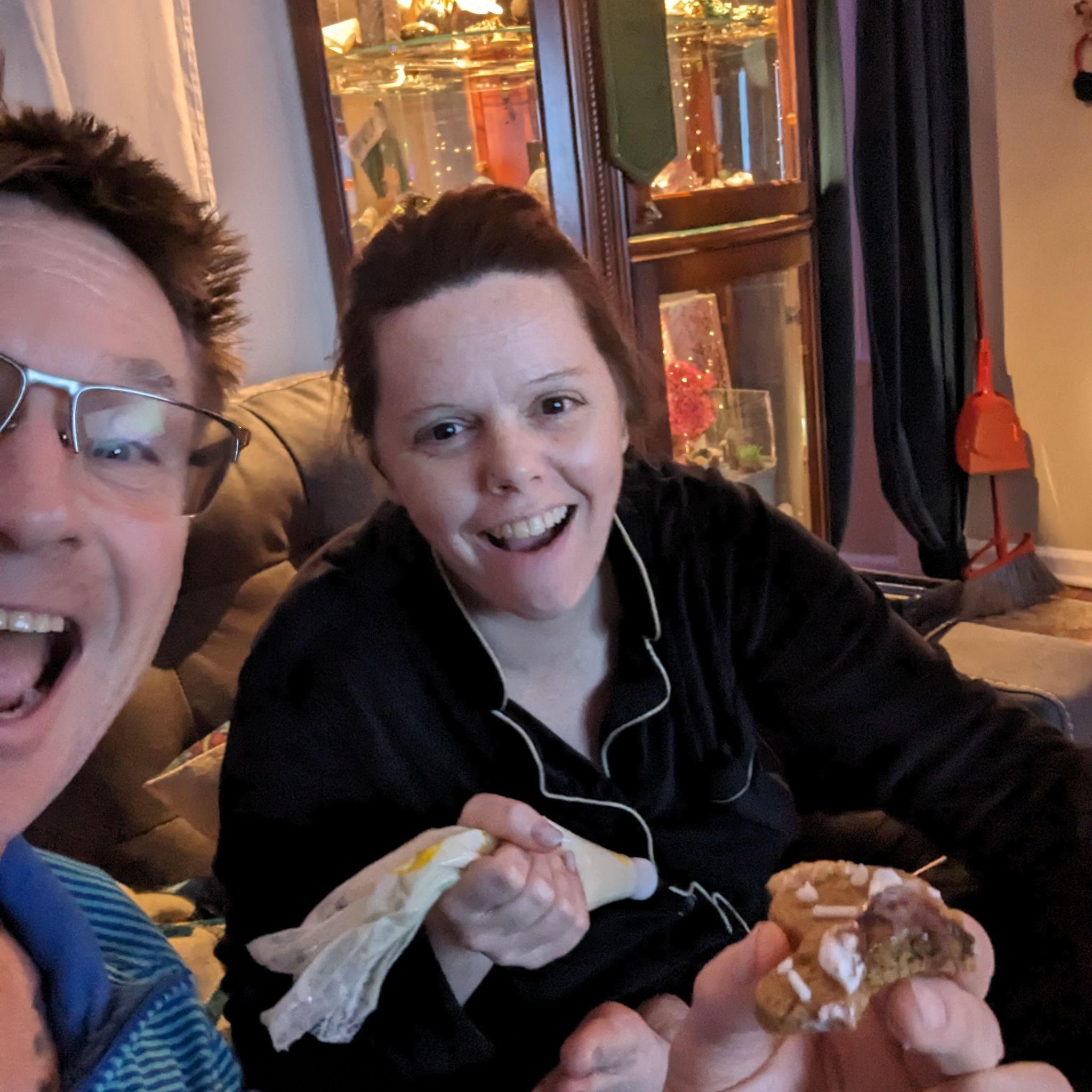 Yummy food on the couch. 2024