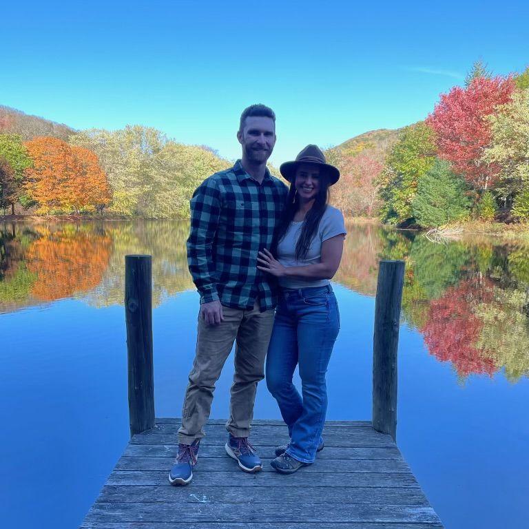 The day we got engaged up at our favorite place in God’s Country