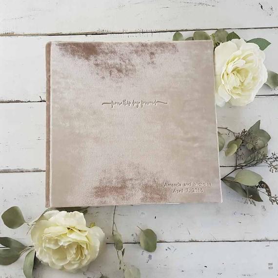 Velvet Photo Album with Optional Photo Frame - by ClaireMagnolia