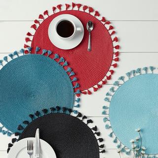 Fringe Round Placemat, Set of 6