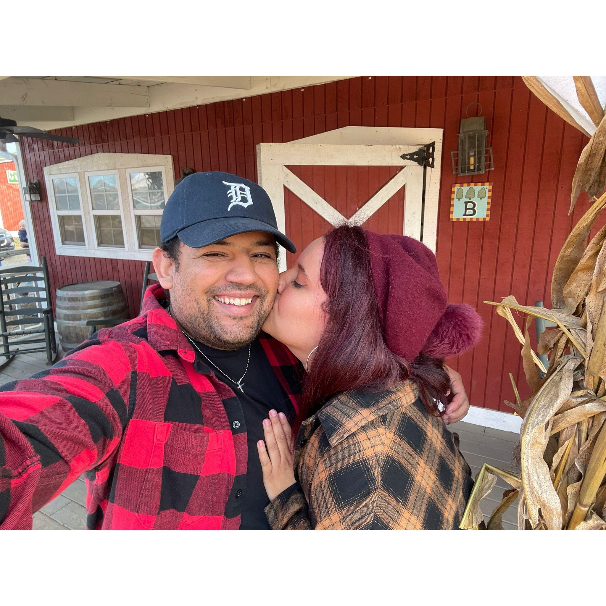 Our first apple orchard and our first instagram post where the caption made everyone cringe. I dont care, I'm still FALLing for you