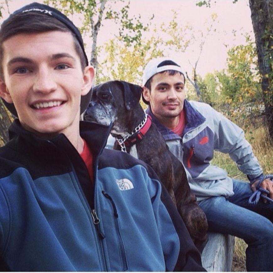 First family photo, 2014. Boise Greenbelt.