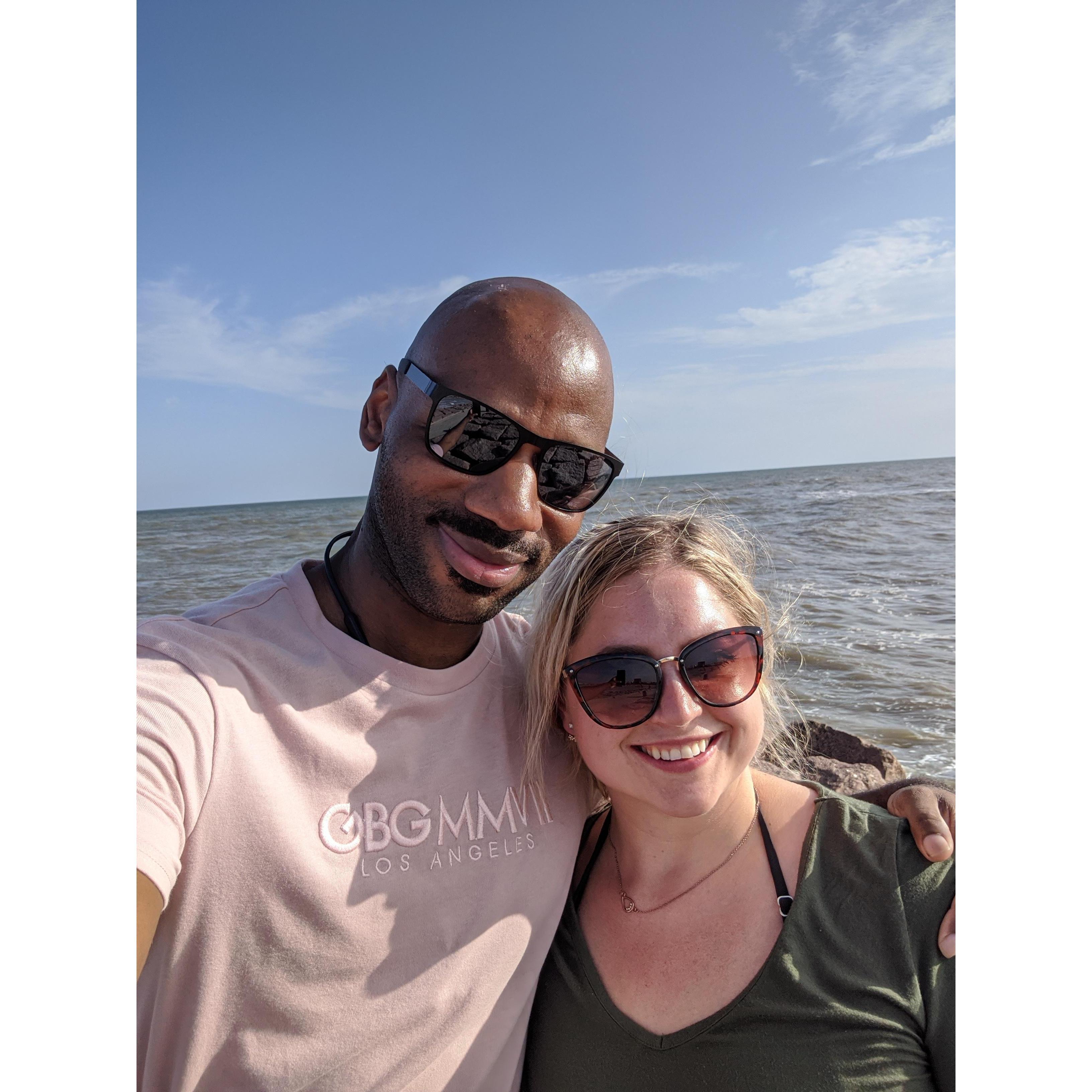 The day before we were engaged. Galveston, Texas