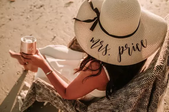 Newlywed Beach Hat