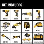 20-Volt Max Lithium-Ion Cordless Combo Kit (10-Tool) w/ (2) Batteries 2.0Ah, Charger & Tool Bag