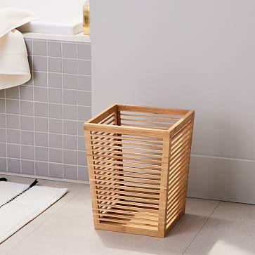 Brockton Bamboo Trash Bin