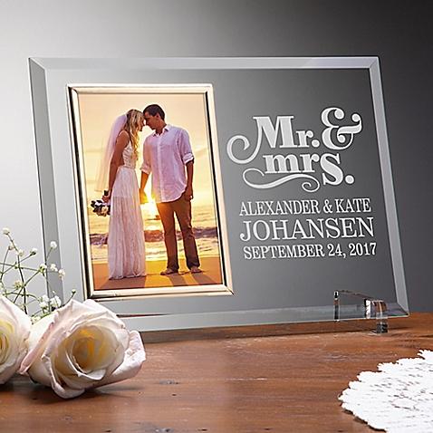 The Happy Couple Reflections Glass Picture Frame