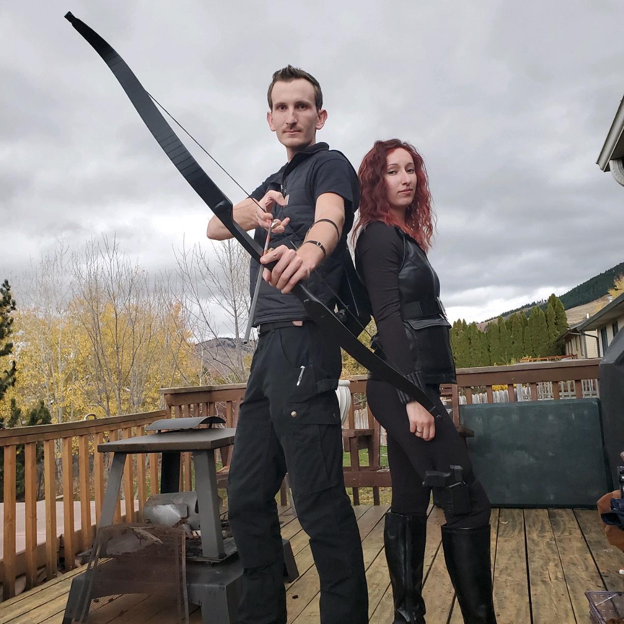 Halloween 2021. Hawkeye and Black Widow