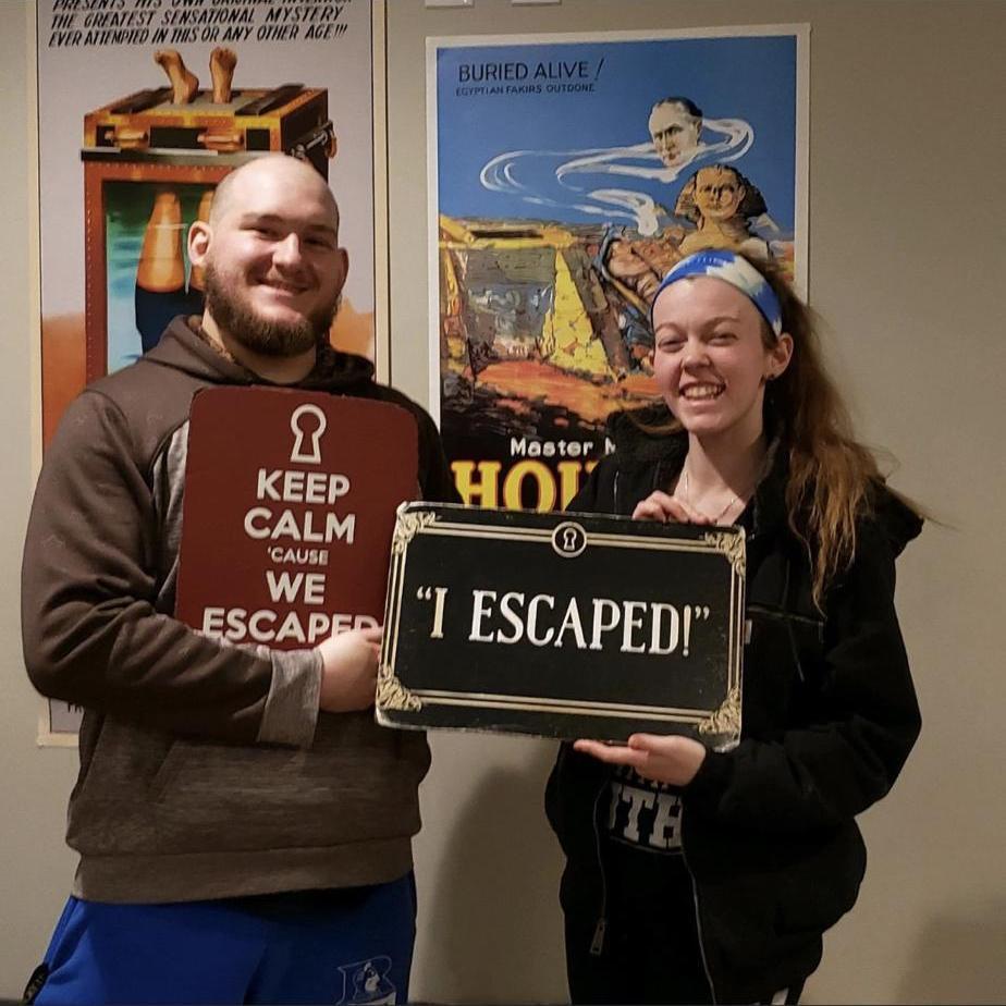 One of our first solo escape room dates! Can honestly say we have yet to lose when it is just us!