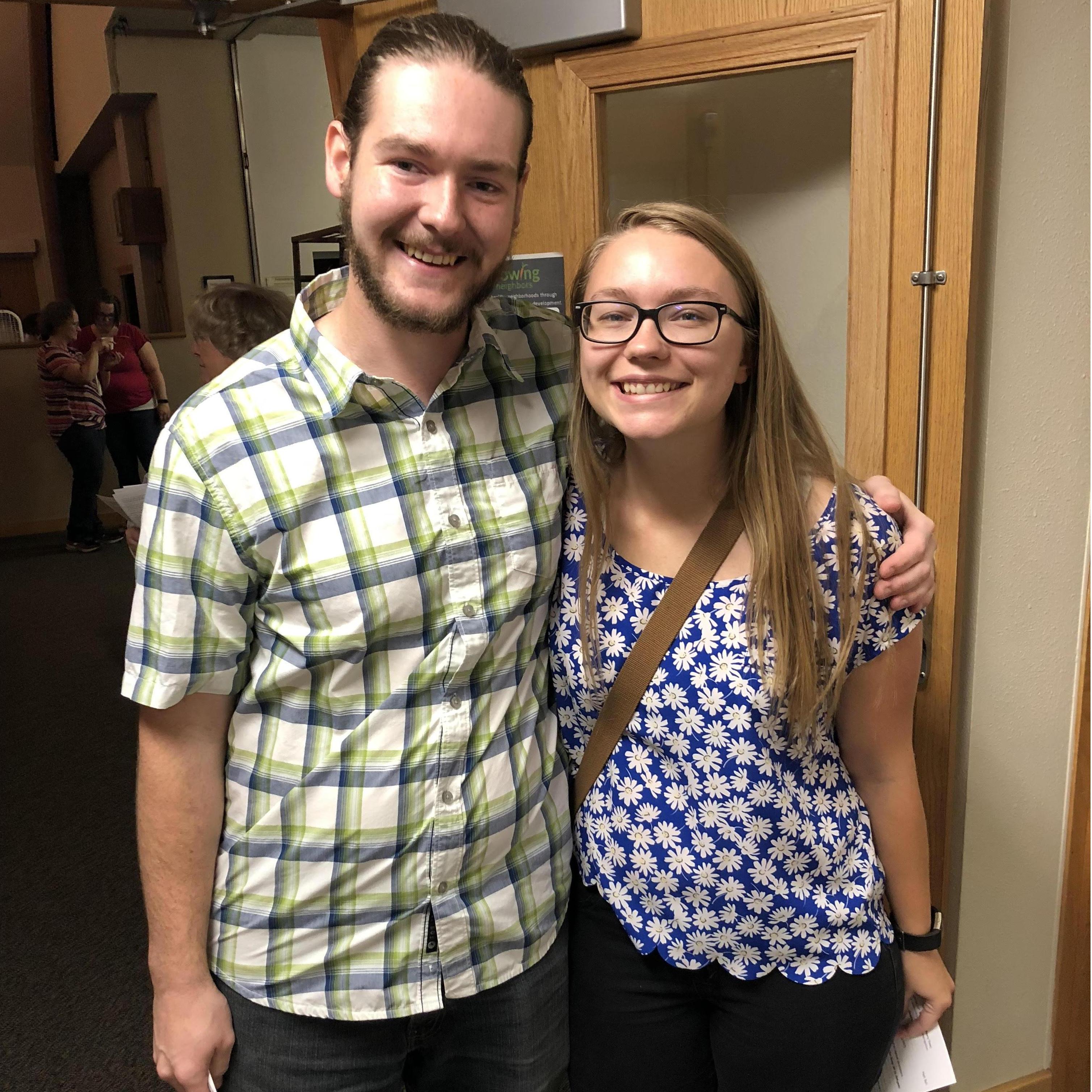 The first picture ever taken of us, the day after we started dating. Look how awkward! And also! Joel's hidden man bun!
PC: Autumn Kelley Eaton