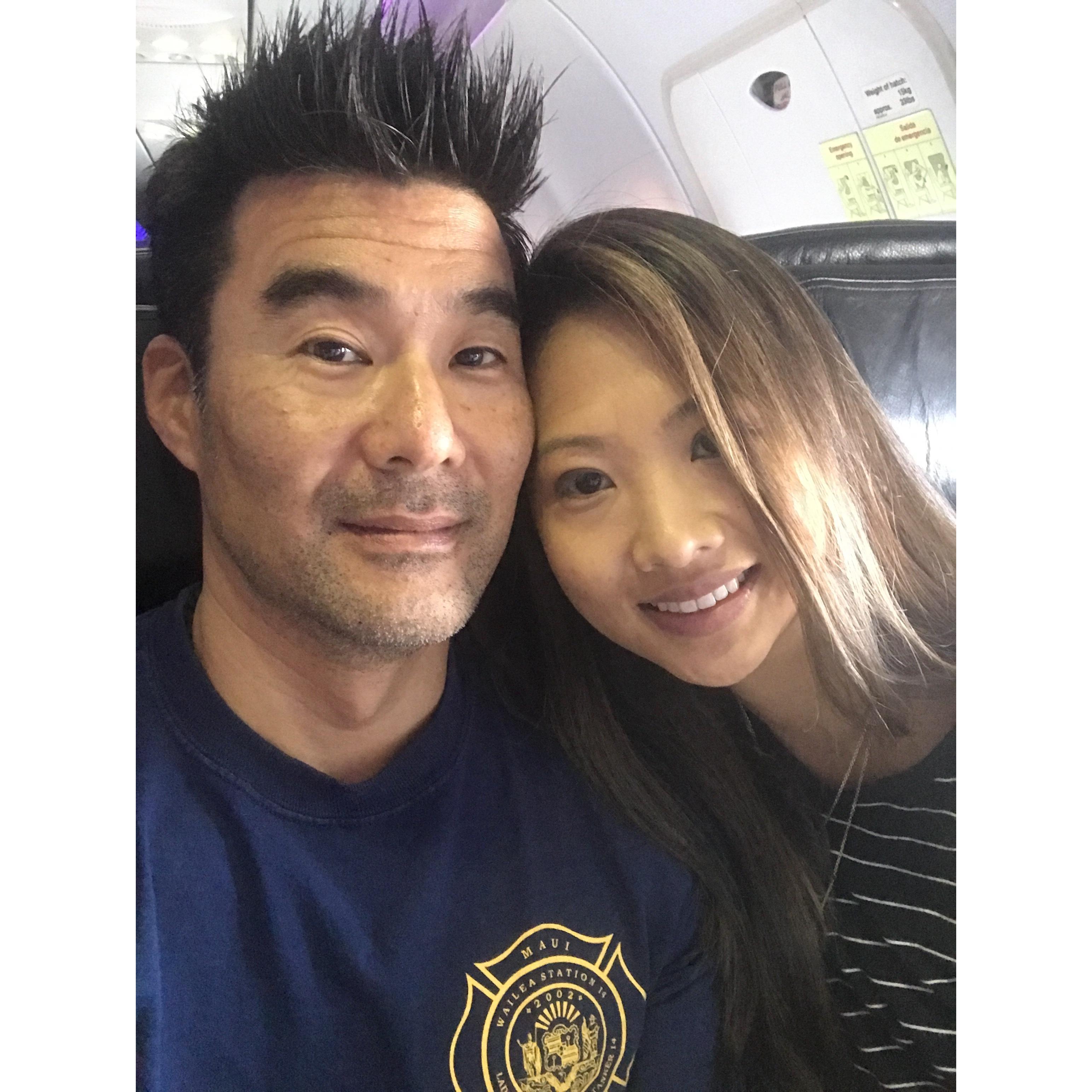 Flight to San Francisco to say goodbye to our friends who moved to Singapore.