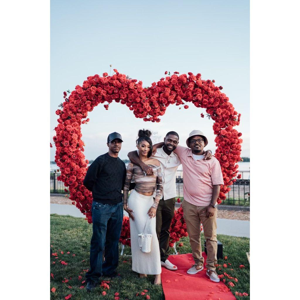 Us with Tre's father and brother