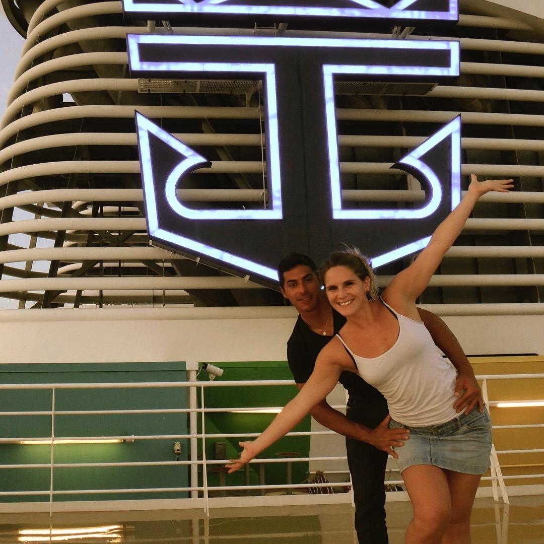 Sunrise on deck 18, Oasis of the Seas, 2013