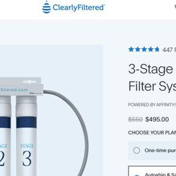 3-Stage Drinking Water Filter System Under Kitchen Sink | Water Filter Systems
