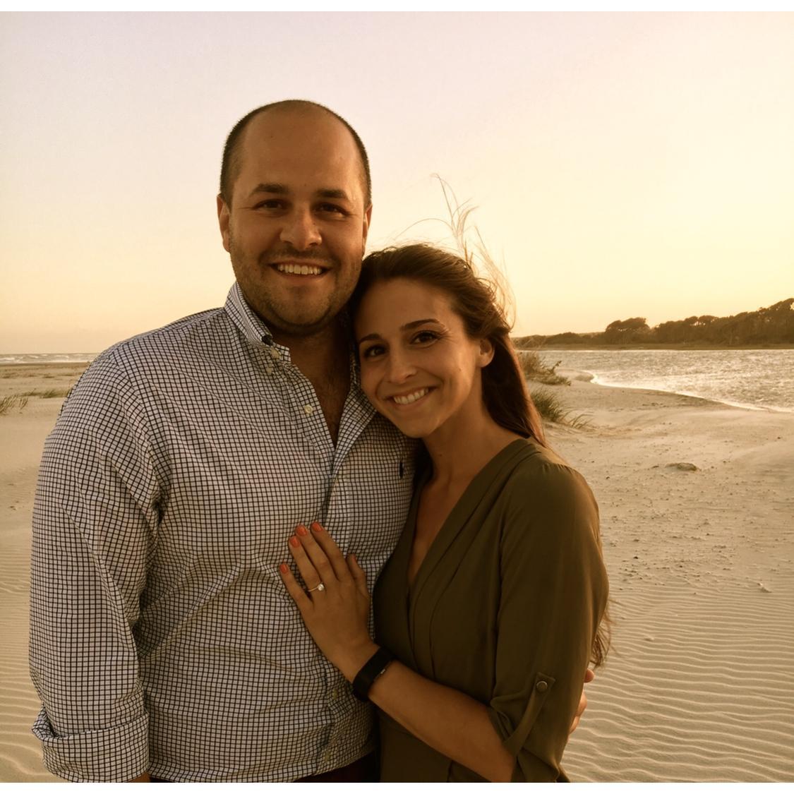 The first posed photo as fiancés