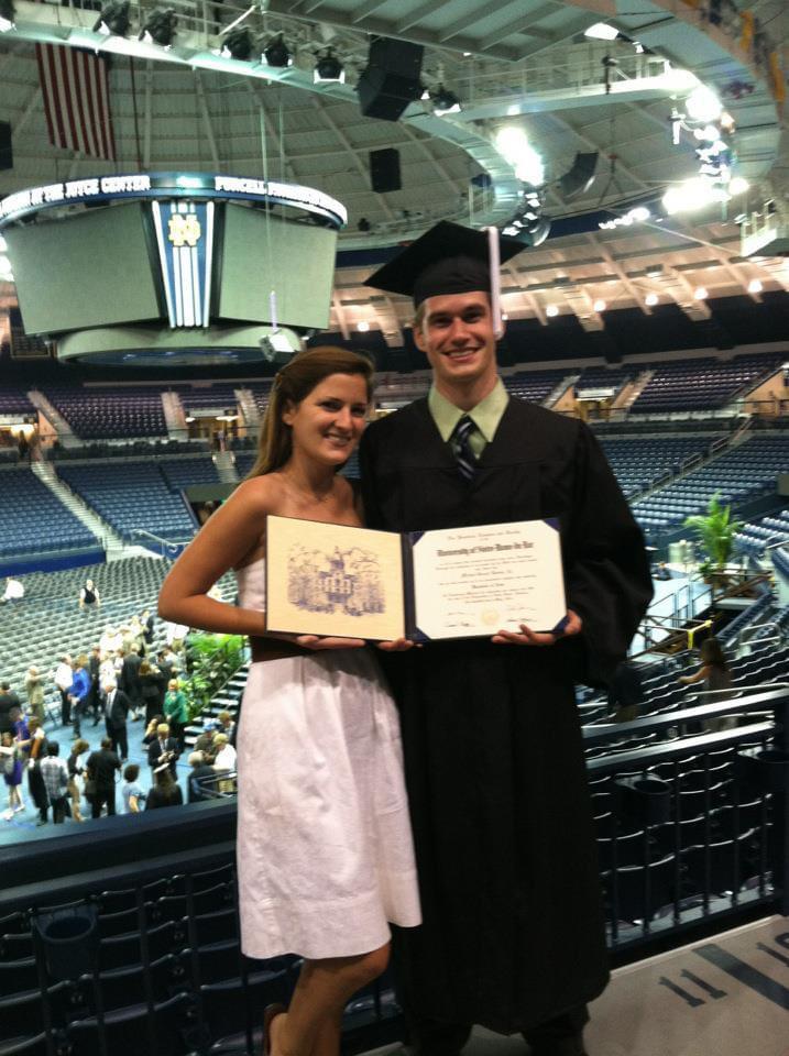 Mike's Masters of Global Health graduation from ND, 2013.