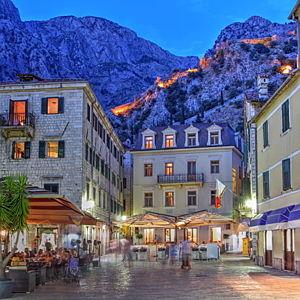 Dinner in Kotor, Montenegro