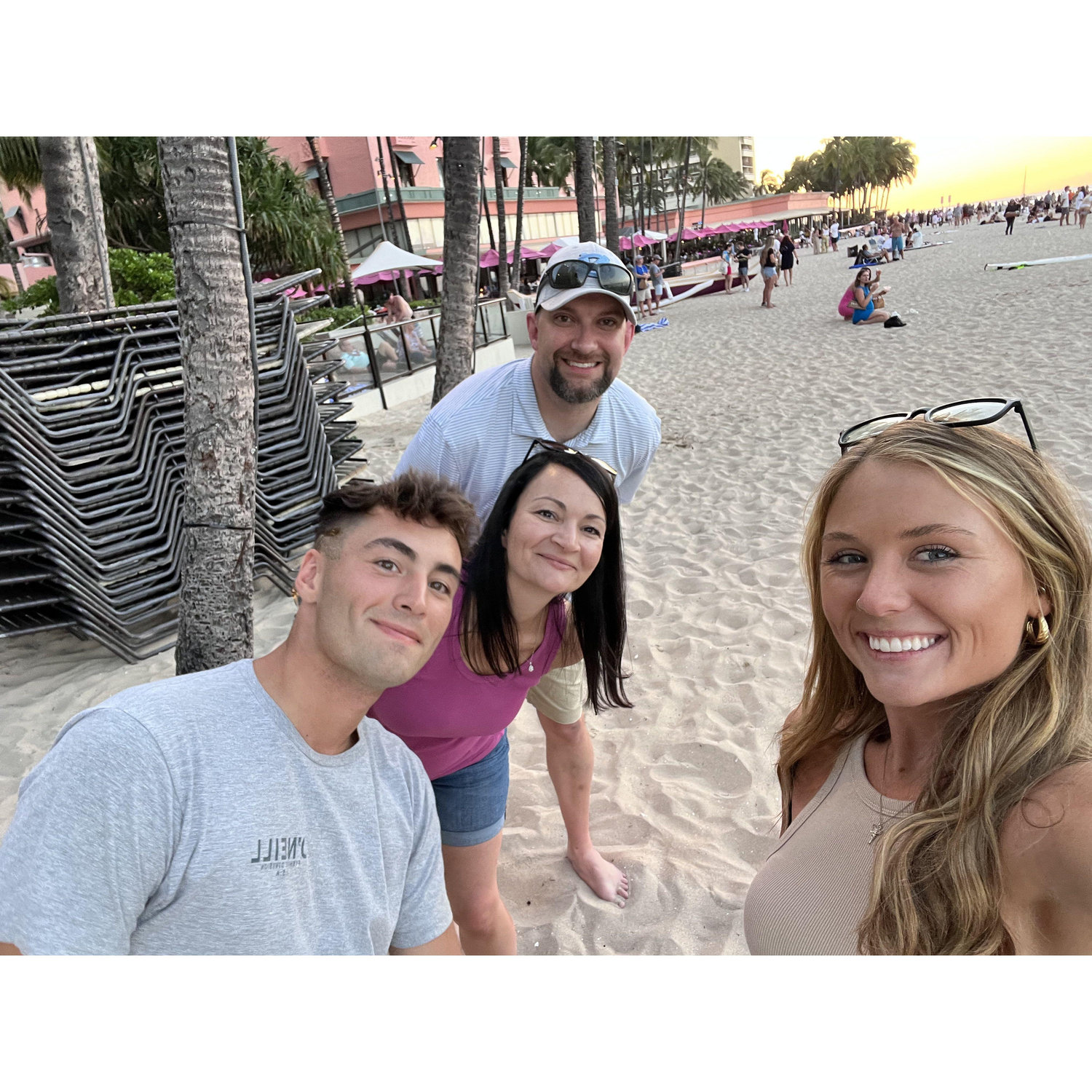 Nick's family's first time visiting Oahu