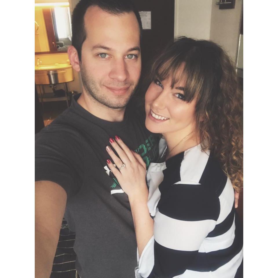 First picture taken after she said "yes"!