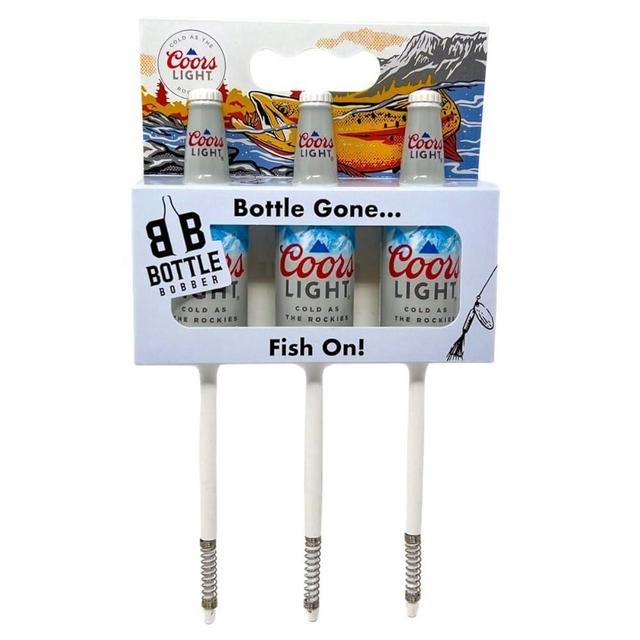 Southern Bell Coors Light Trout Fishing Bobbers - Novelty Beer Bottle Slip Bobbers for Trout, Bass, Crappie, Freshwater & Saltwater