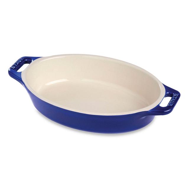 Staub 9-Inch Oval Baking Dish in Dark Blue