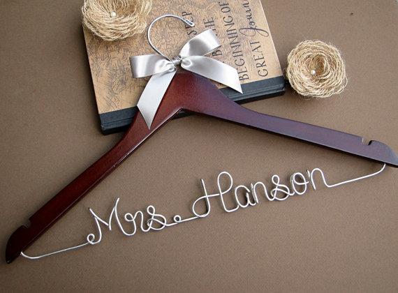 SALE Personalized Bridal Hanger / Wedding Hanger / Custom Hanger / Bridesmaid Gift / Bridal Shower Gift / just because gift
