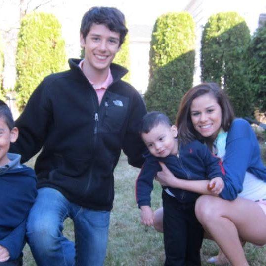 Here we have Nathalie with Teresita's grandchildren who will be going to college this year!