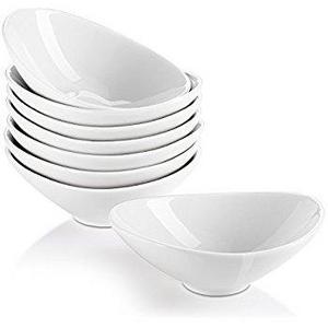 Lifver 8-Pack Bowl Sets/Ramekins, Lovely porcelain Dip Bowls, White