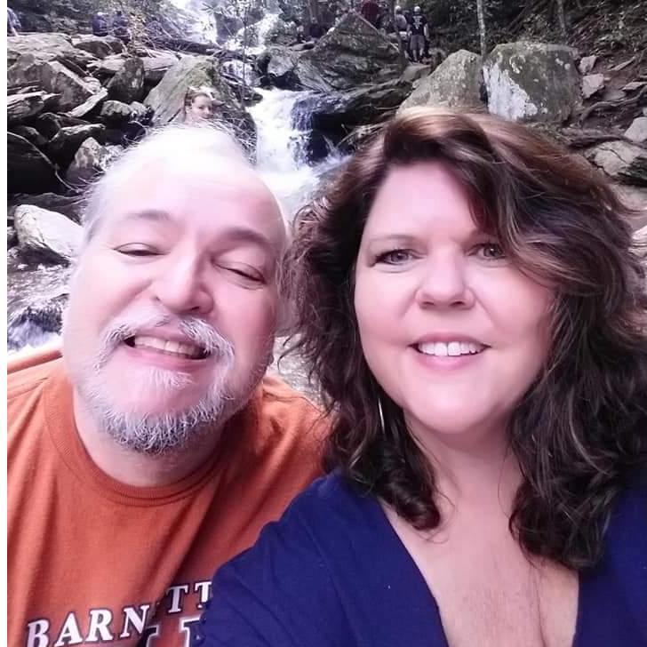 Going hiking in the mountains, the waterfall was beautiful!