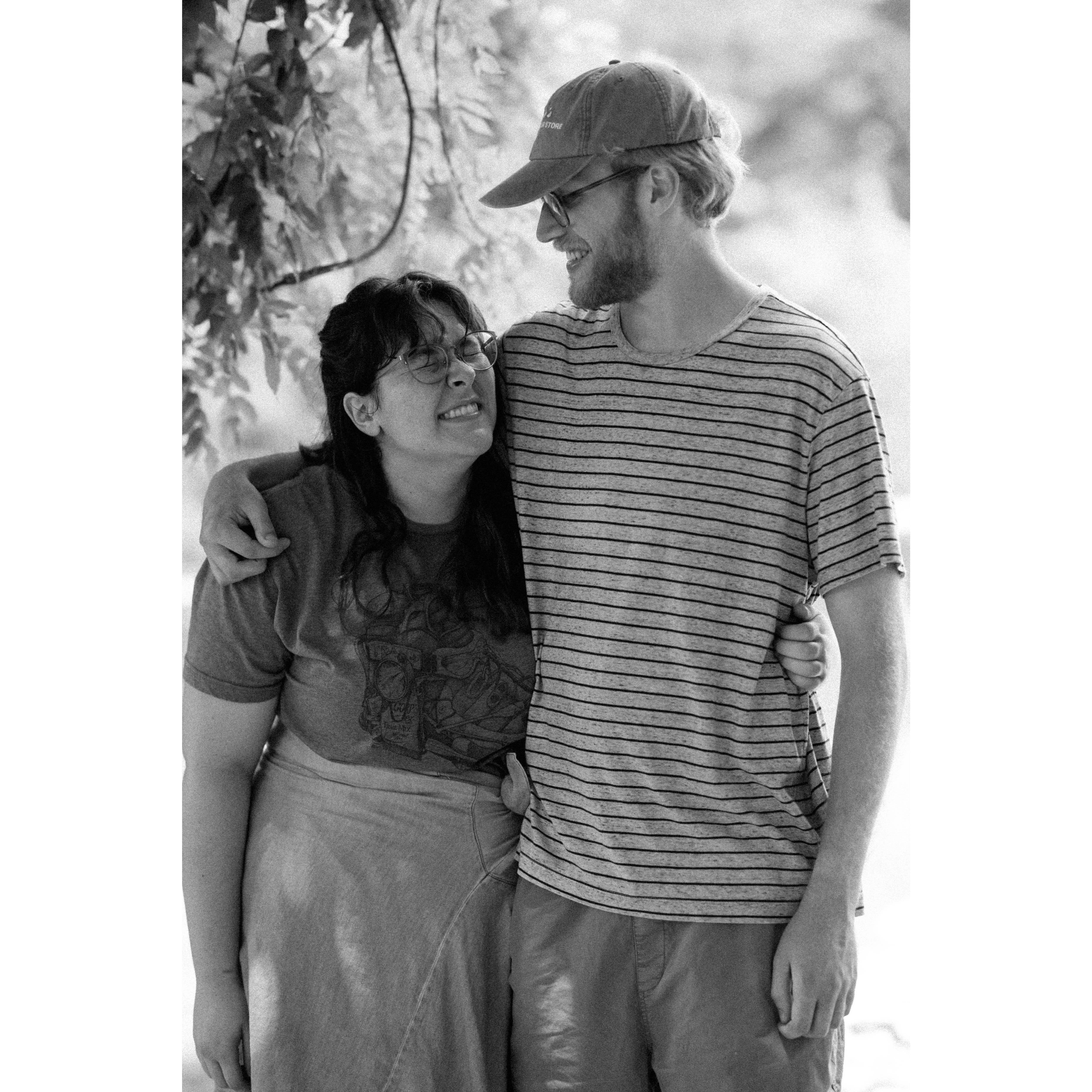 Taken right after the proposal. Cole helped Shaun pull off the proposal. Erica, more surprised than Alayna, had no clue and had to be distracted with her love of plants to keep her away from the spot!