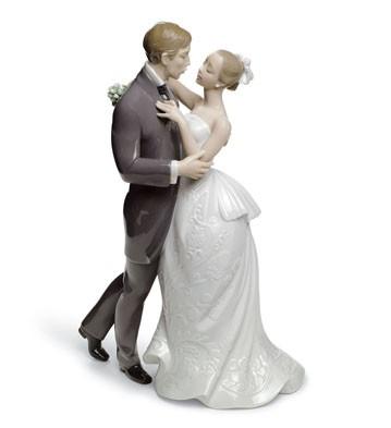 Lladró porcelain figurines.
			
			LOVERS' WALTZ