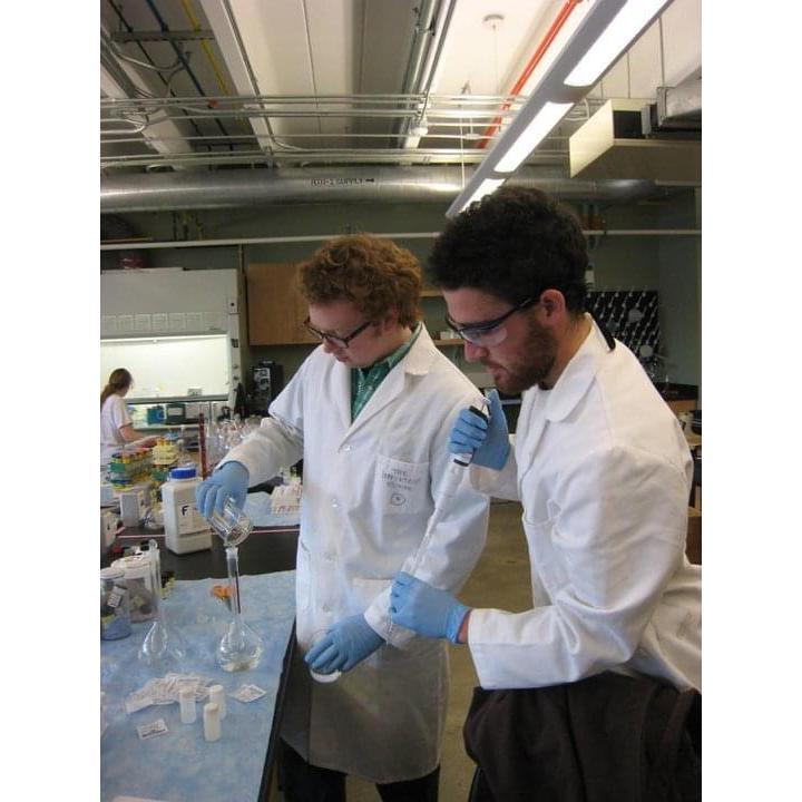 Dan and Brendan doing cool science.