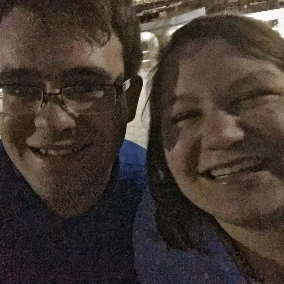 This is us in the same spot we would get engaged about 9 years later.