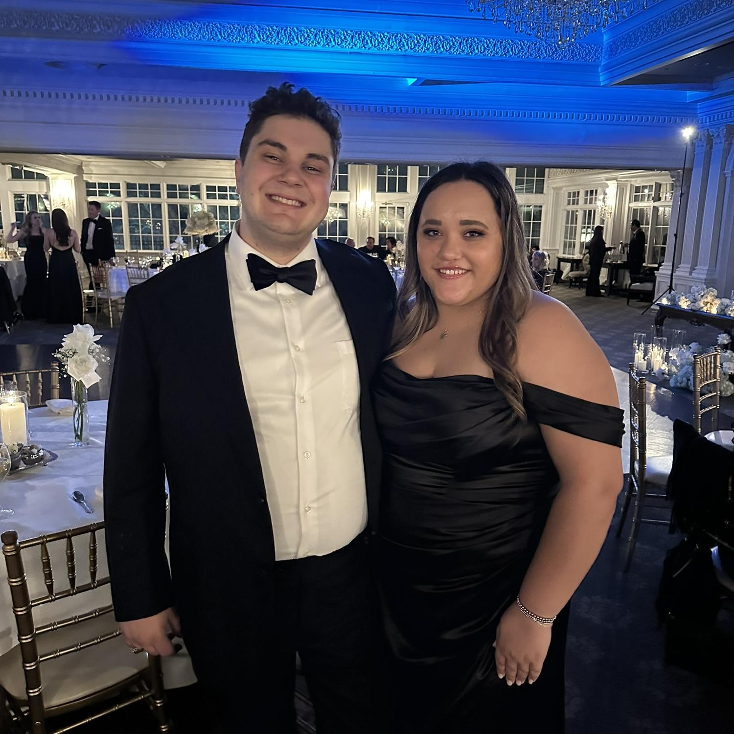 Caitlyn and Jaxon at Caitlyn’s cousins wedding in November 2024 in New Jersey
