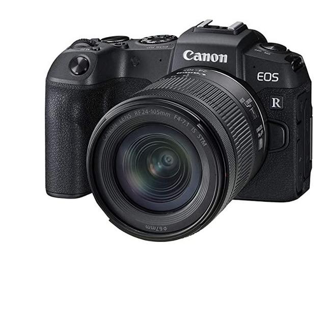 Canon EOS RP Full-frame Mirrorless Interchangeable Lens Camera + RF24-105mm lens F4-7.1 IS STM Lens Kit-- Compact and lightweight for Traveling and Vlogging, Black (3380C132)