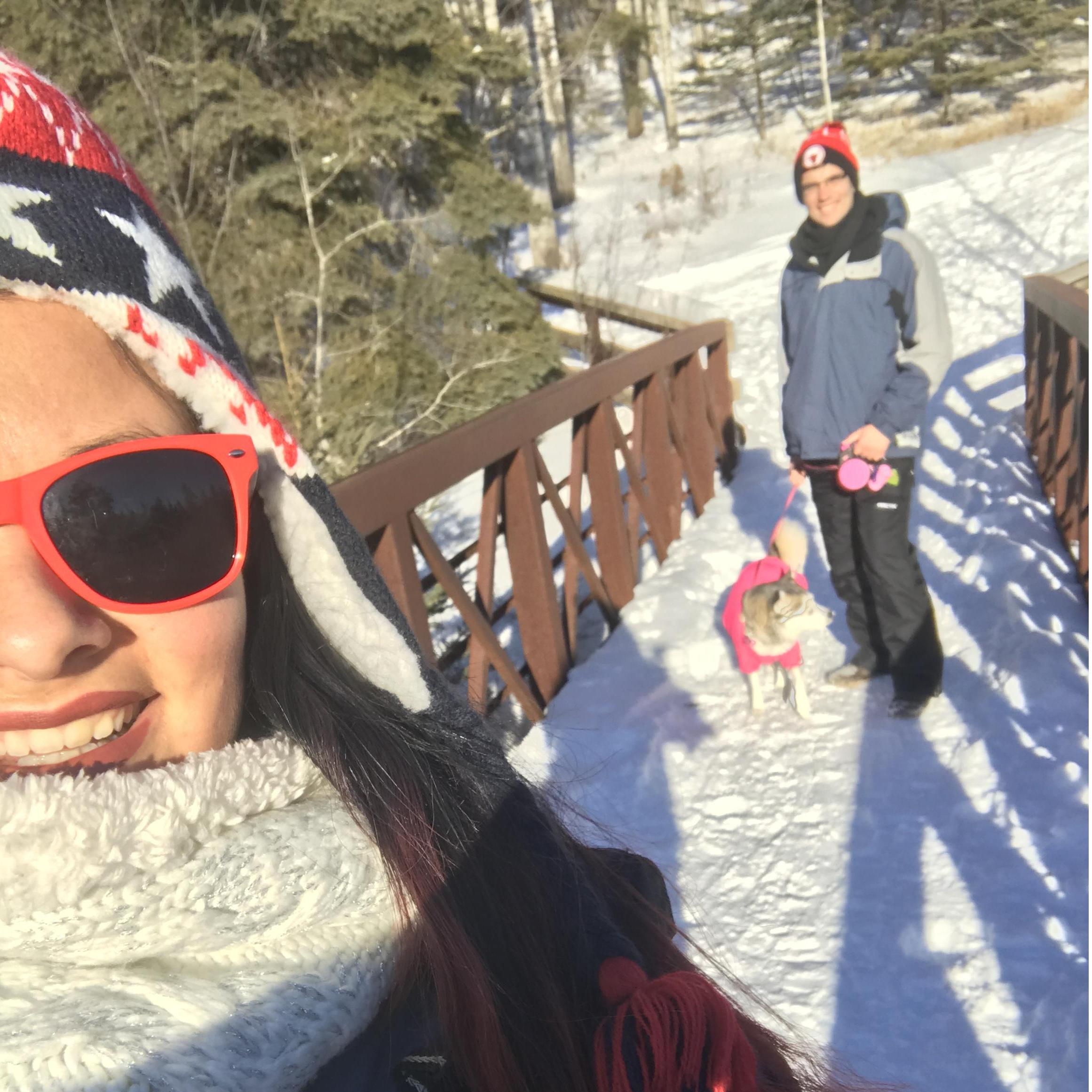 Snowshoeing in Duluth
