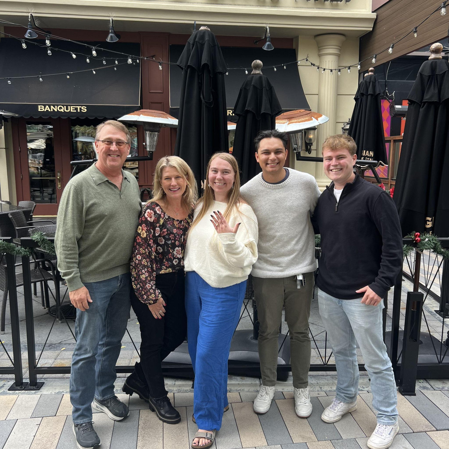 Nick planned a surprise lunch the Sunday after!