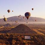 Hot Air Balloon Over Teotihuacán