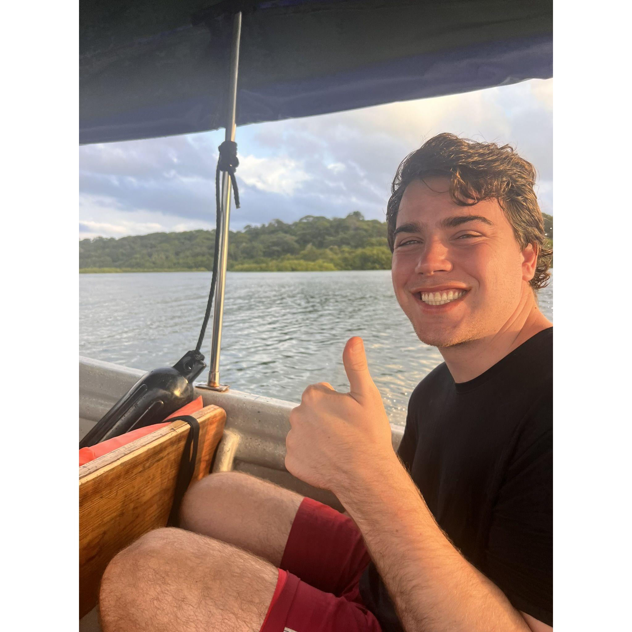 Harry excited to leave the terrible vacation I planned in the jungle