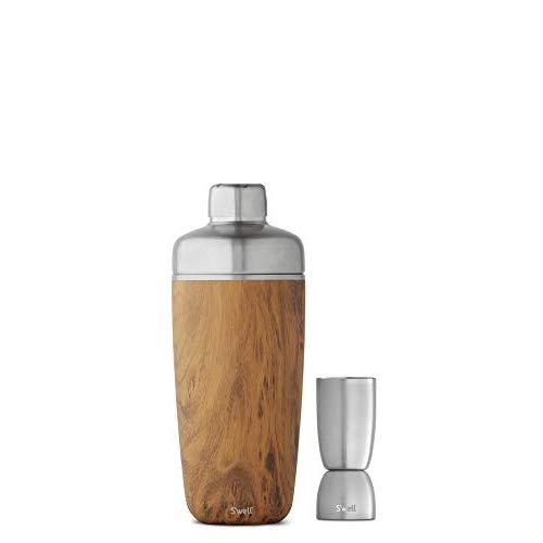 S'well 12918-B19-00820 Shaker Set Carafe, 18oz, Teakwood